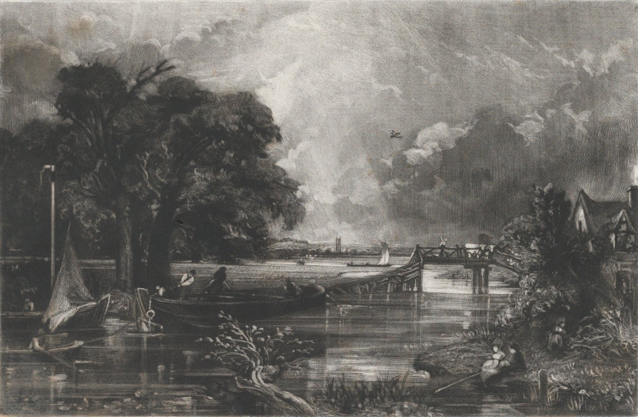 Stour folyó, 1831. alkotó: David Lucas
