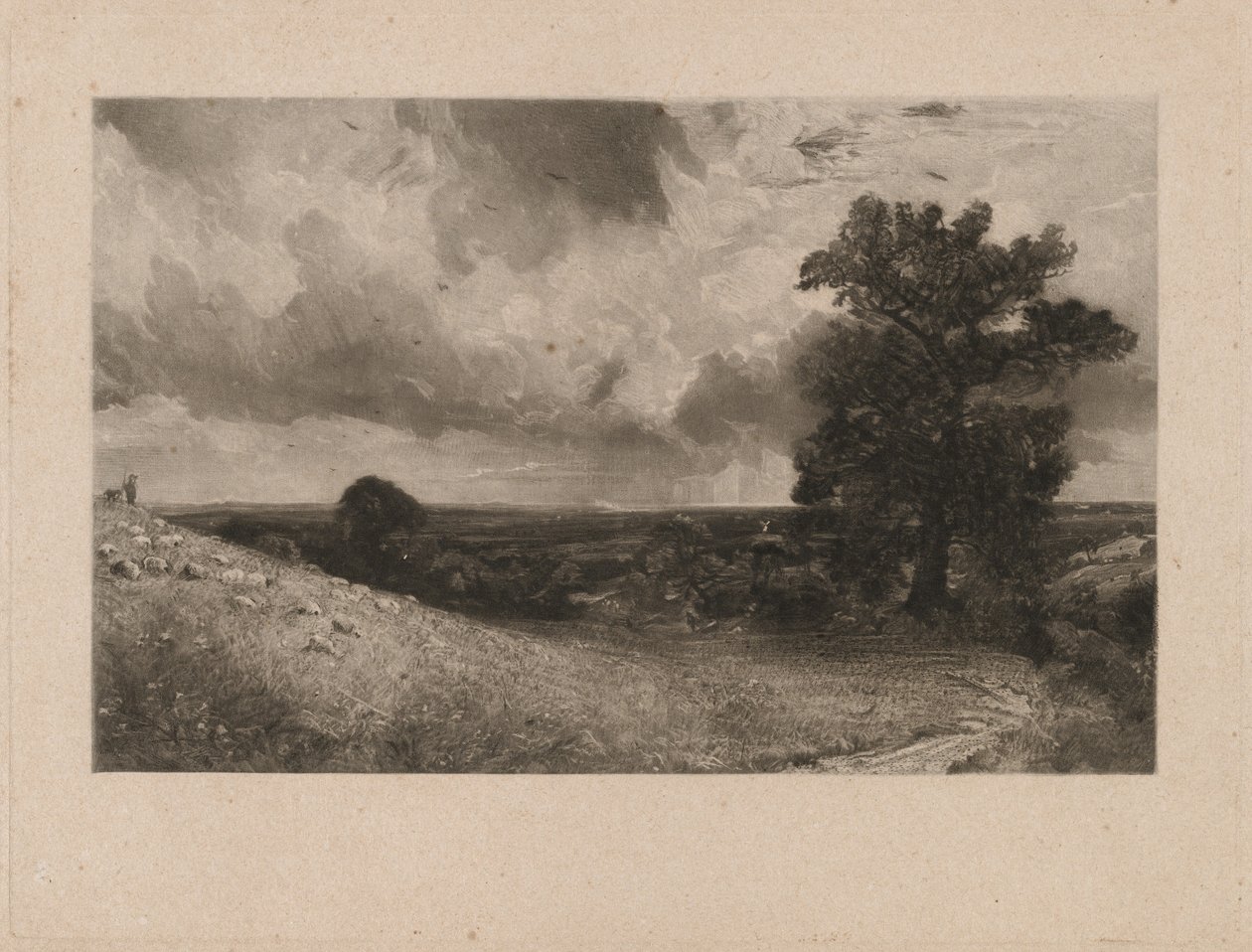 Dél alkotó: David Lucas after John Constable