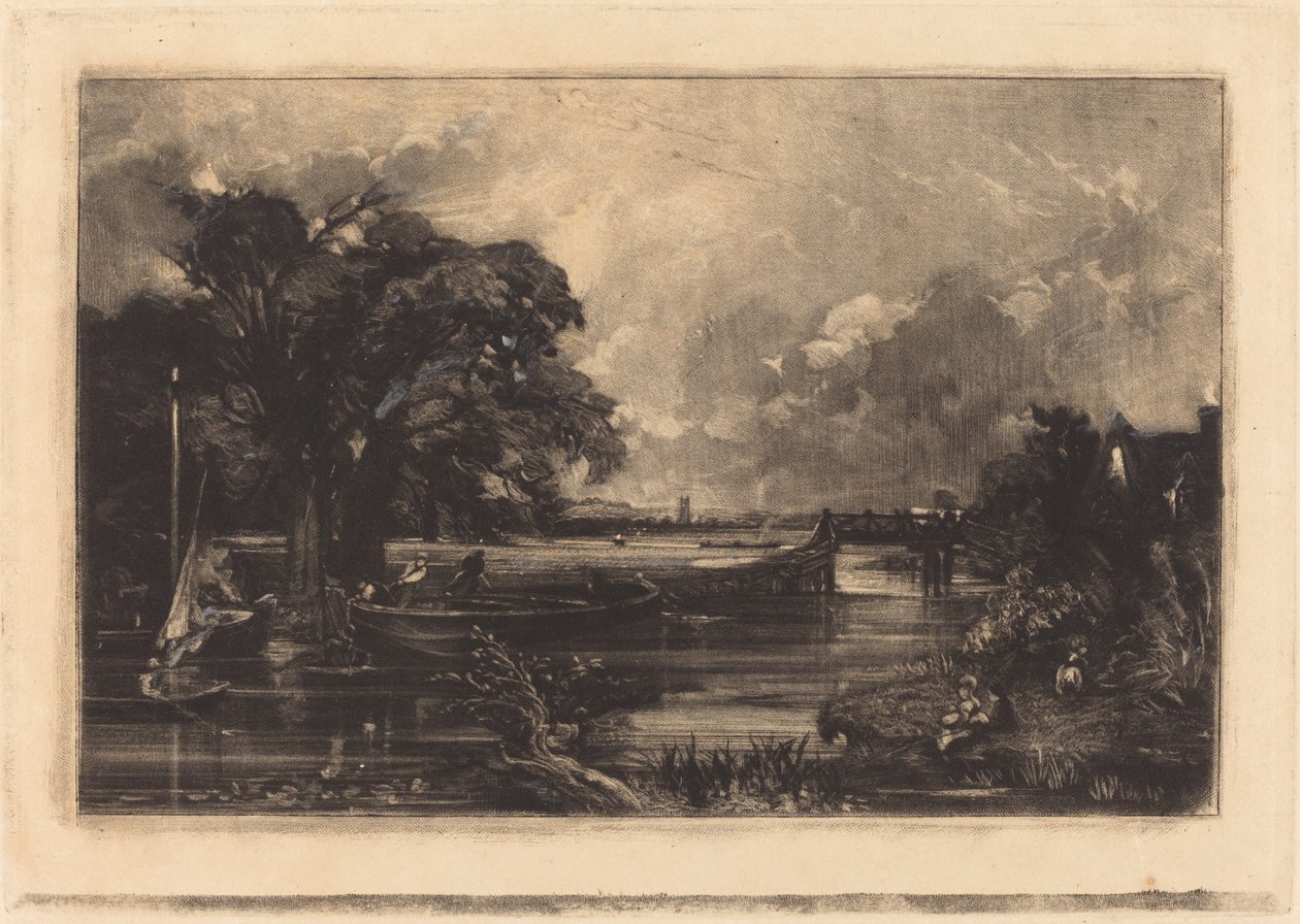 Stour folyó, Suffolk alkotó: David Lucas after John Constable