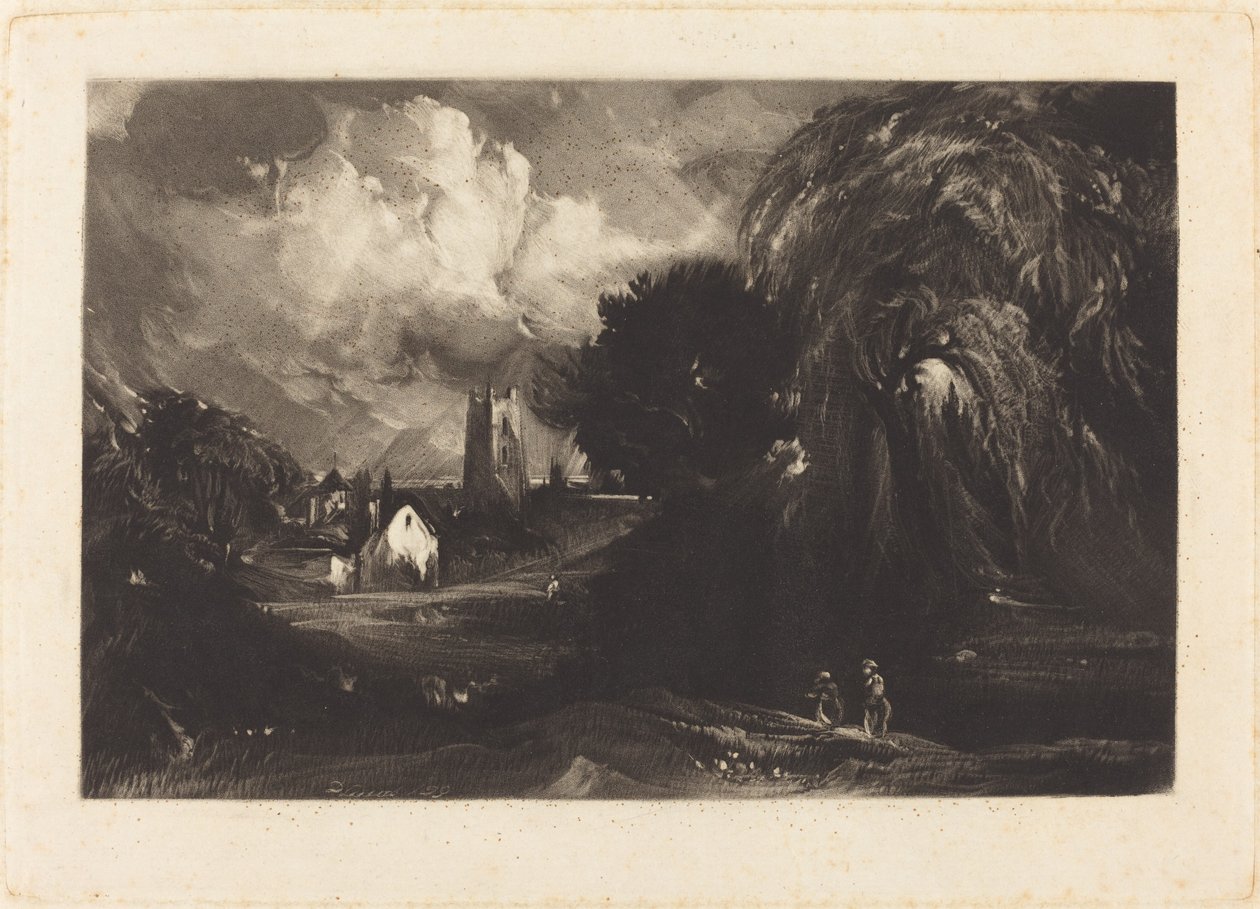 Stoke-by-Nayland alkotó: David Lucas after John Constable