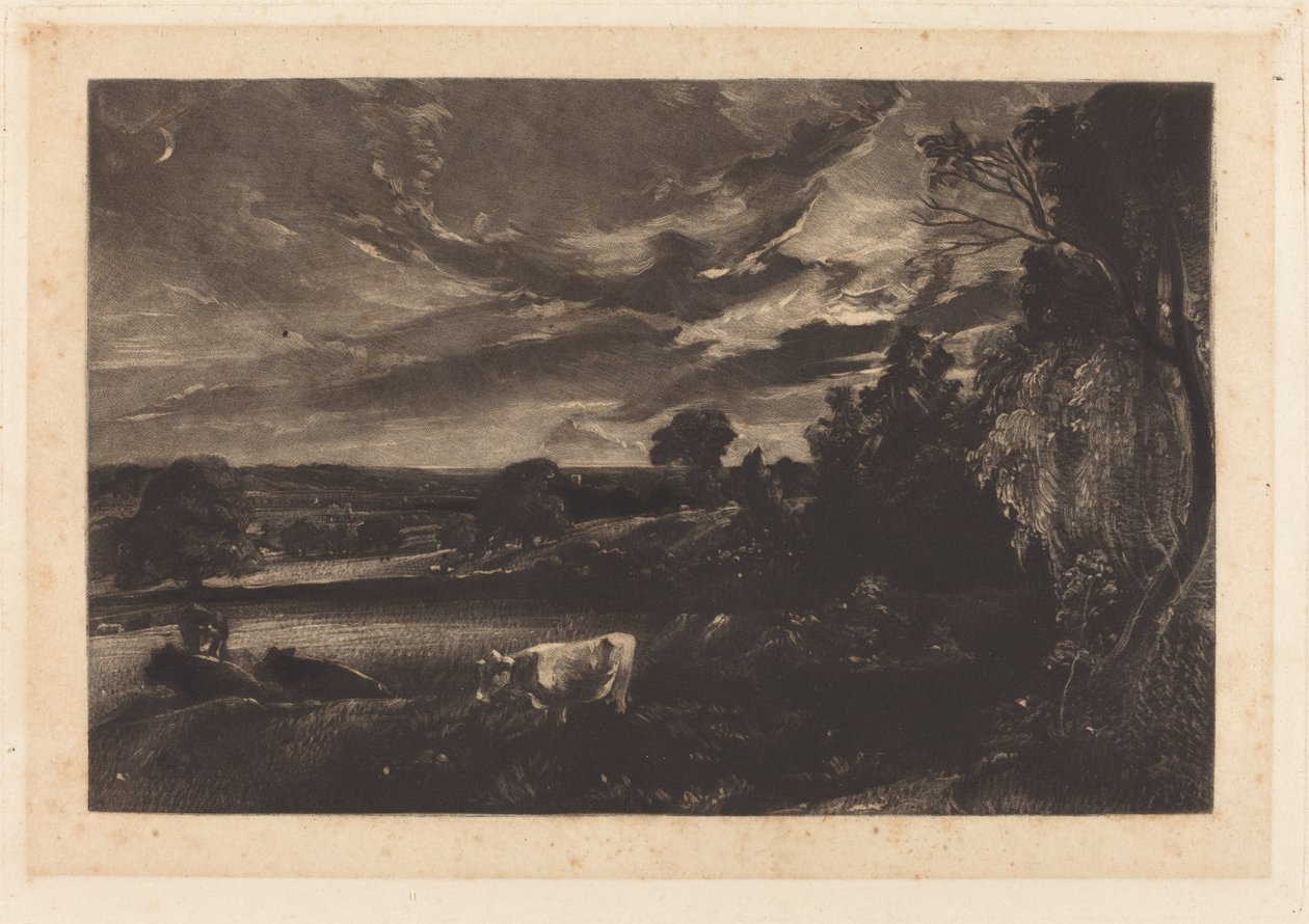 Nyári Este alkotó: David Lucas after John Constable