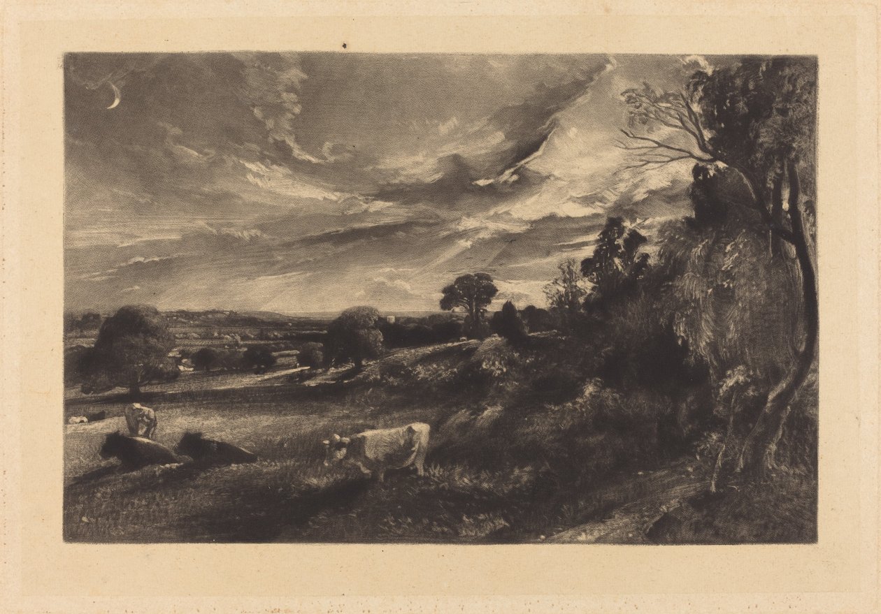 Nyári Este alkotó: David Lucas after John Constable