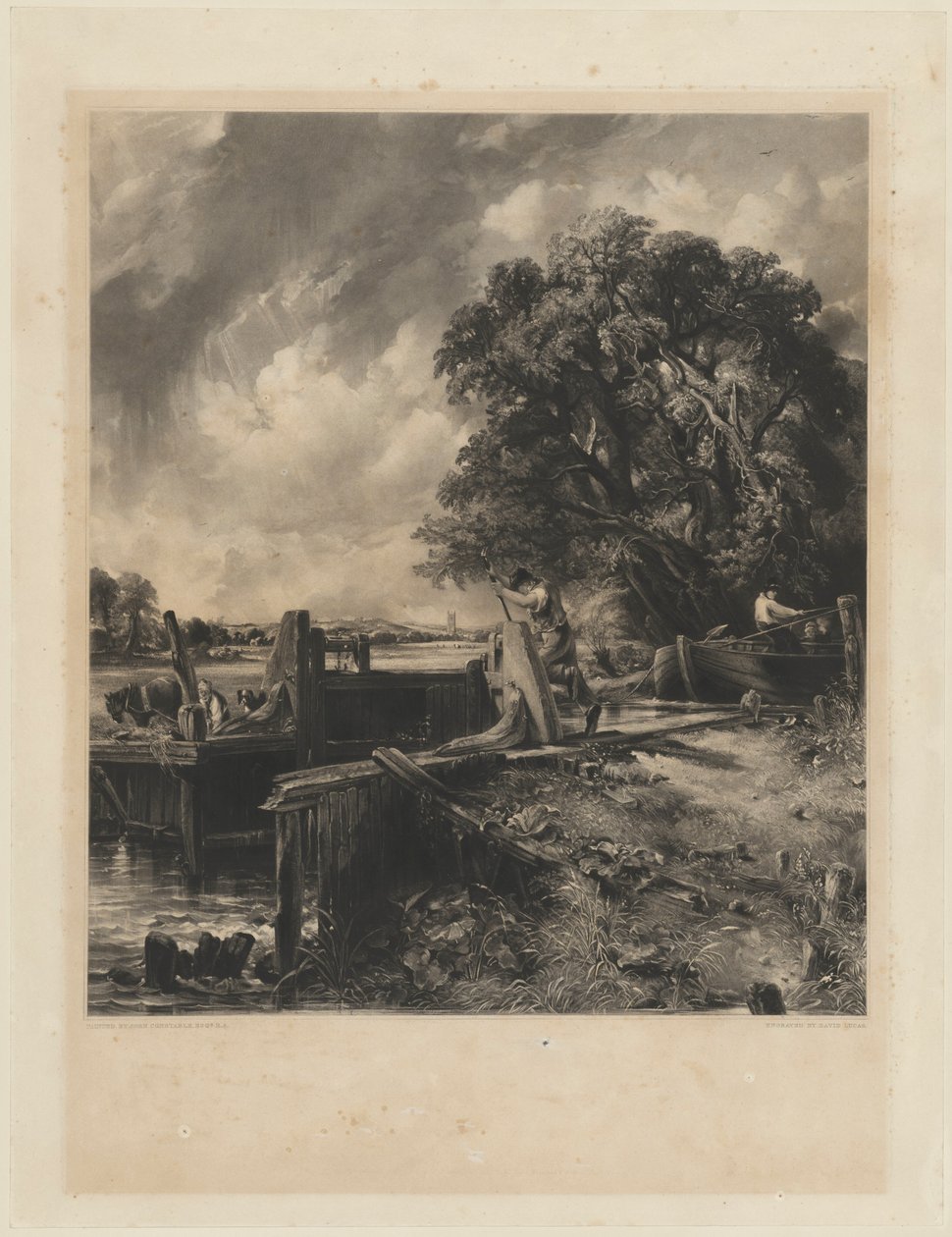 A zár alkotó: David Lucas after John Constable