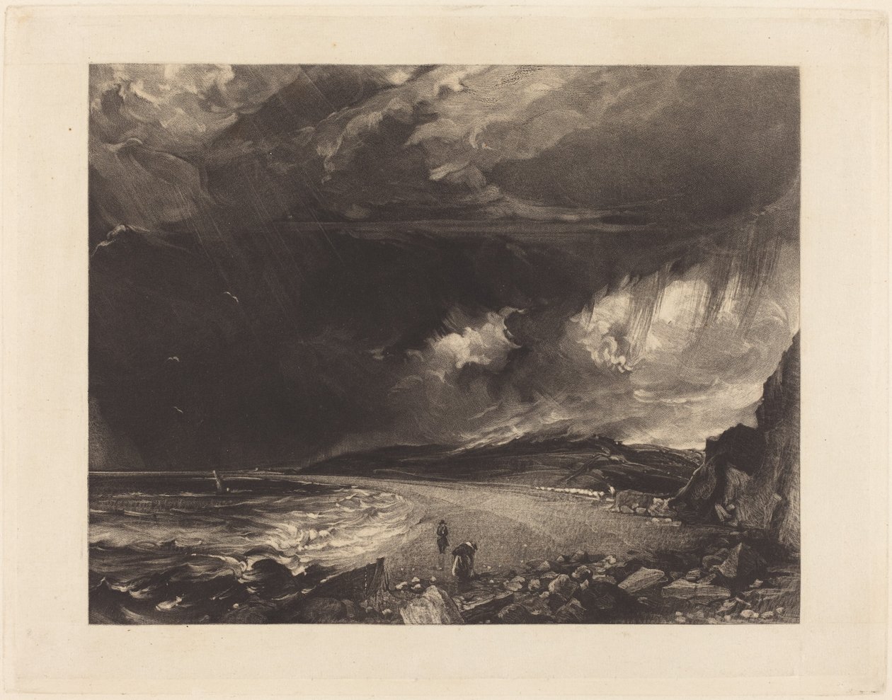 Weymouth-öböl alkotó: David Lucas after John Constable