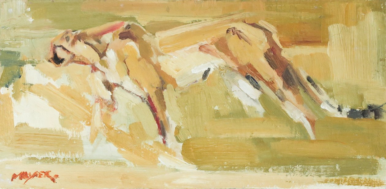 Gepárd, 2015 (olaj, vászon) alkotó: David Mayer