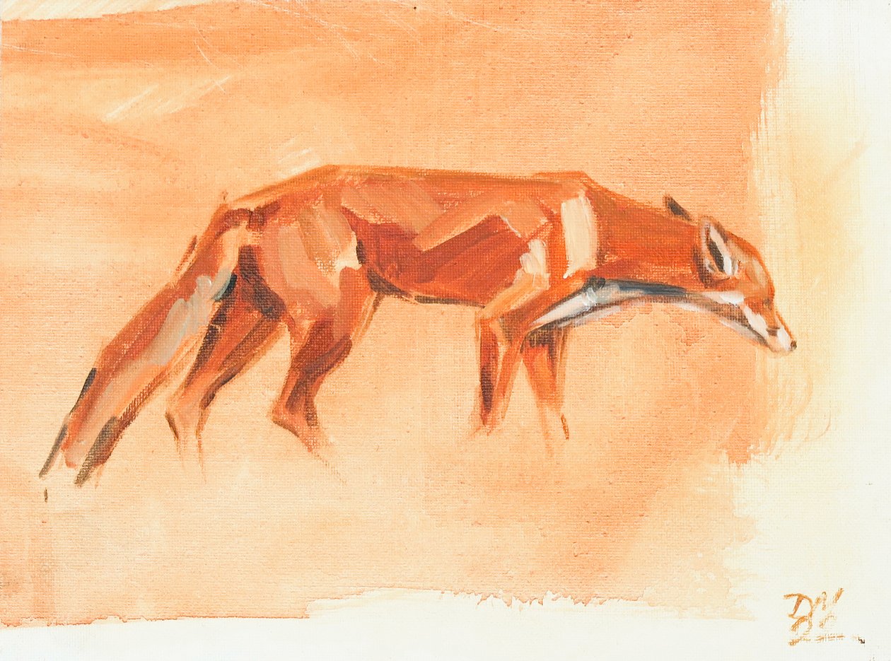 Red Fox, 2022 (olaj, vászon) alkotó: David Mayer