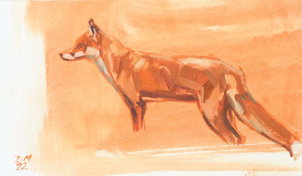 Red Fox, 2022 (olaj, vászon) alkotó: David Mayer