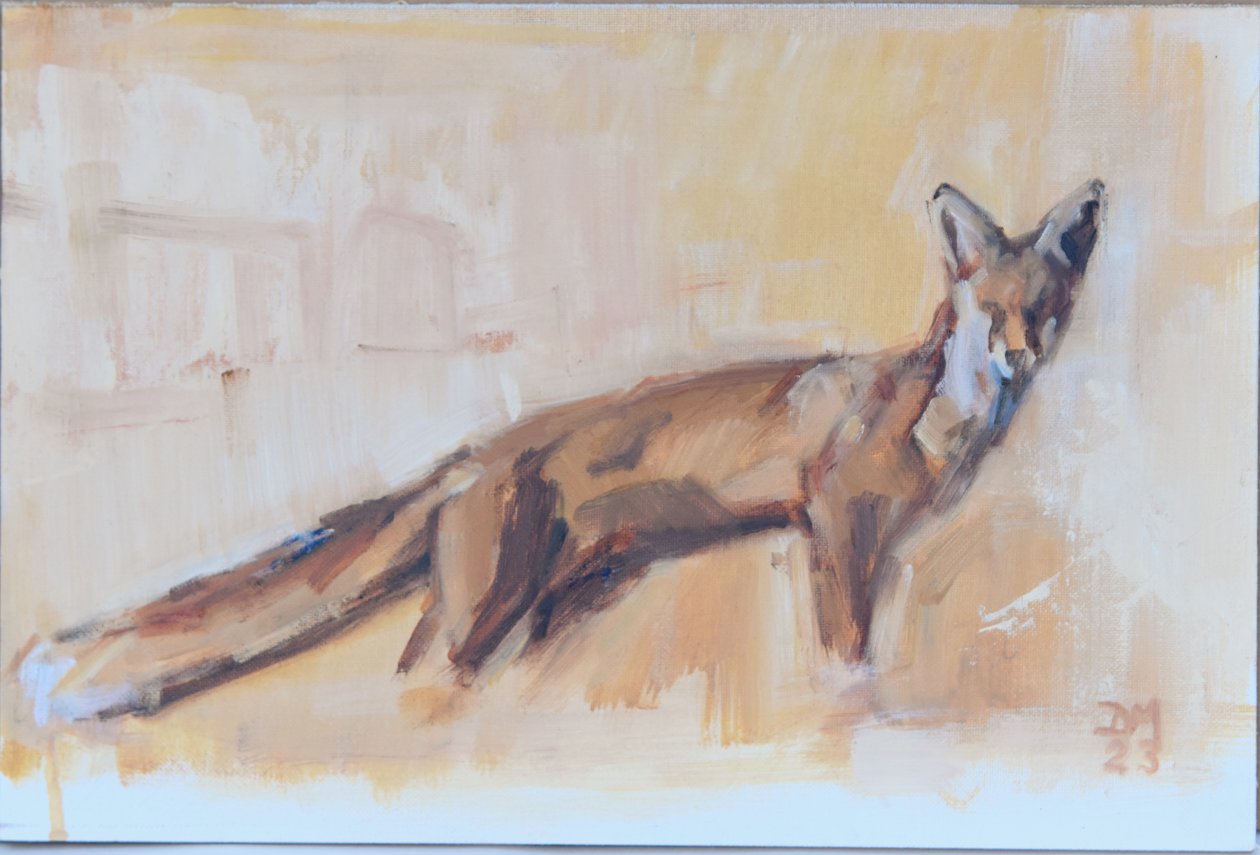 Red Fox, 2022 (olaj, vászon) alkotó: David Mayer