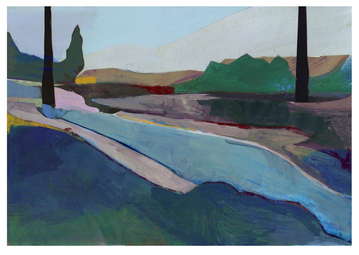 Hitchin Brook, 2023 (vegyes technika) alkotó: David McConochie