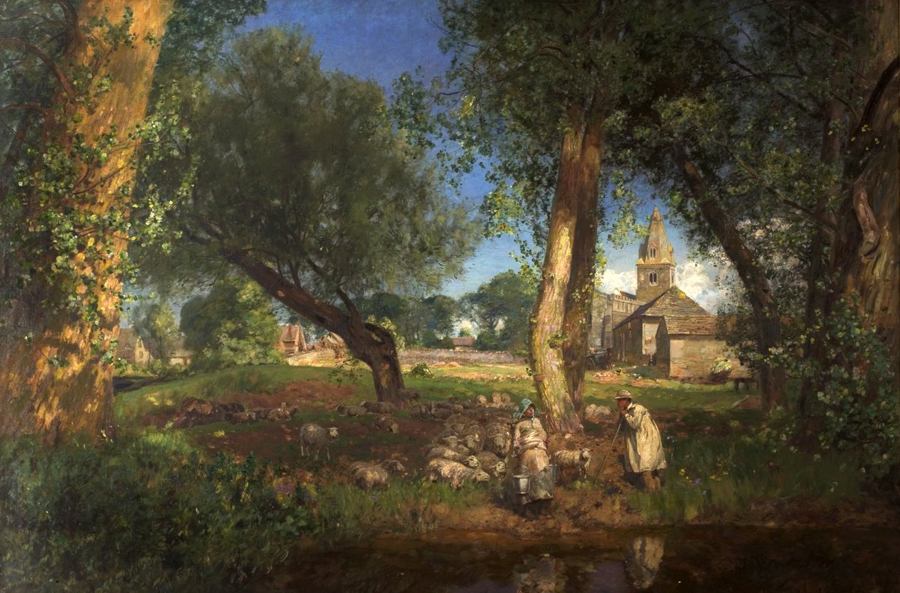 The Tithe Barns, 1905 alkotó: David Murray