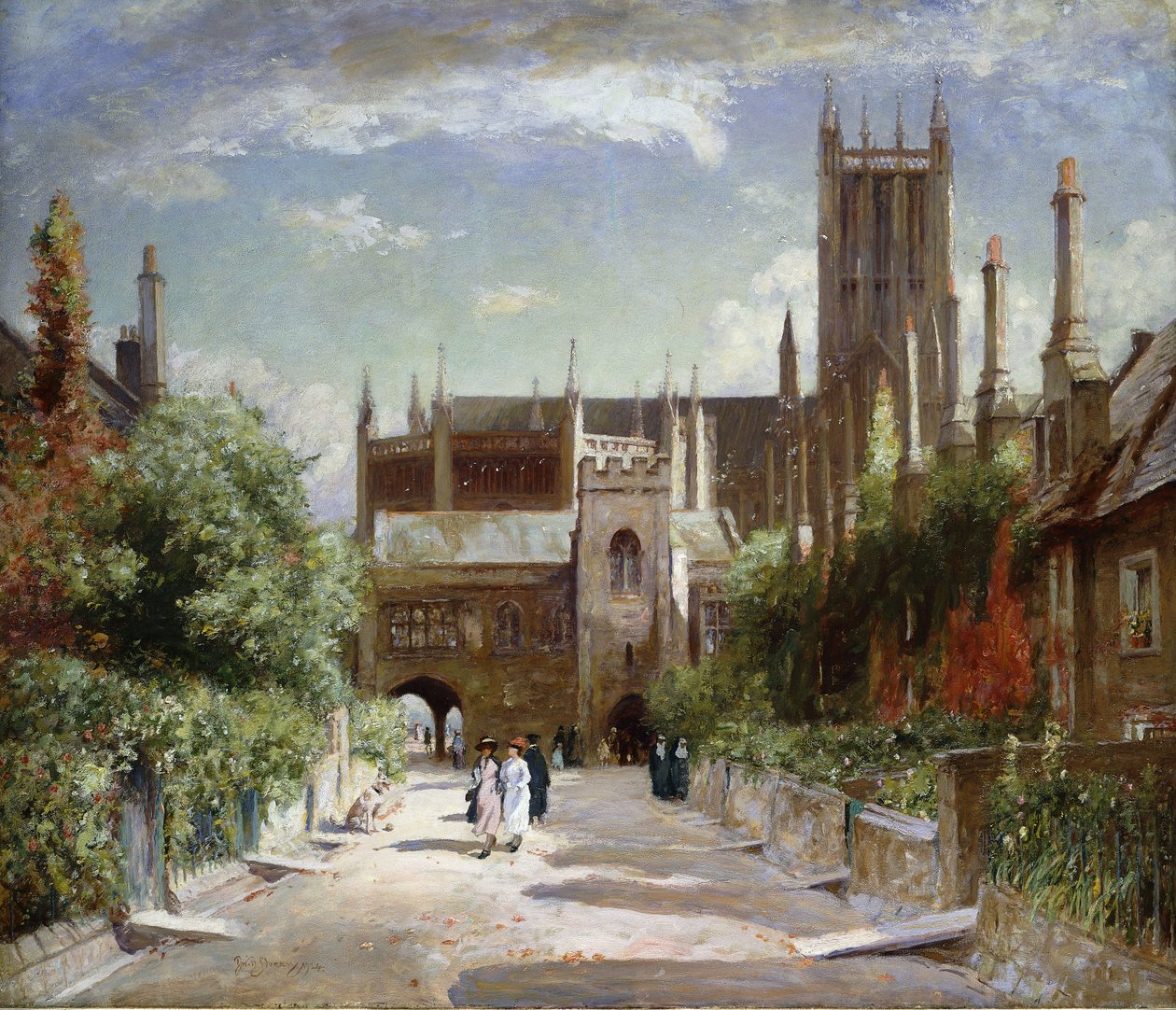 The Vicars" Close, Wells Cathedral, 1924 alkotó: David Murray