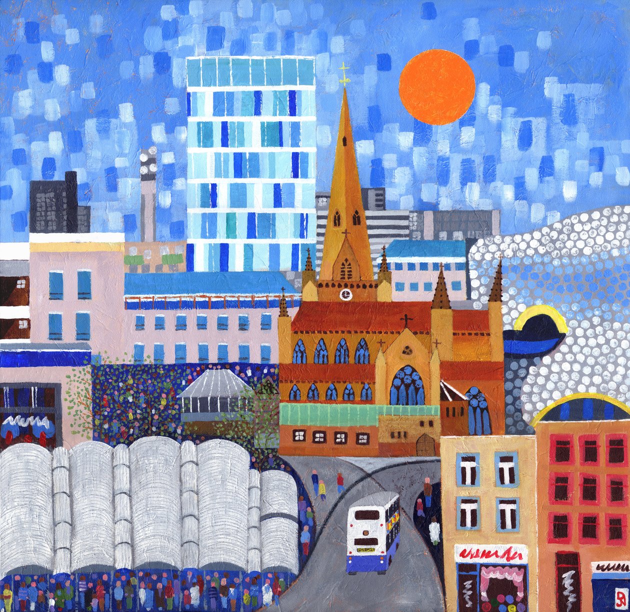 Bullring Sun, 2012 (akril, vászon) alkotó: David Newton