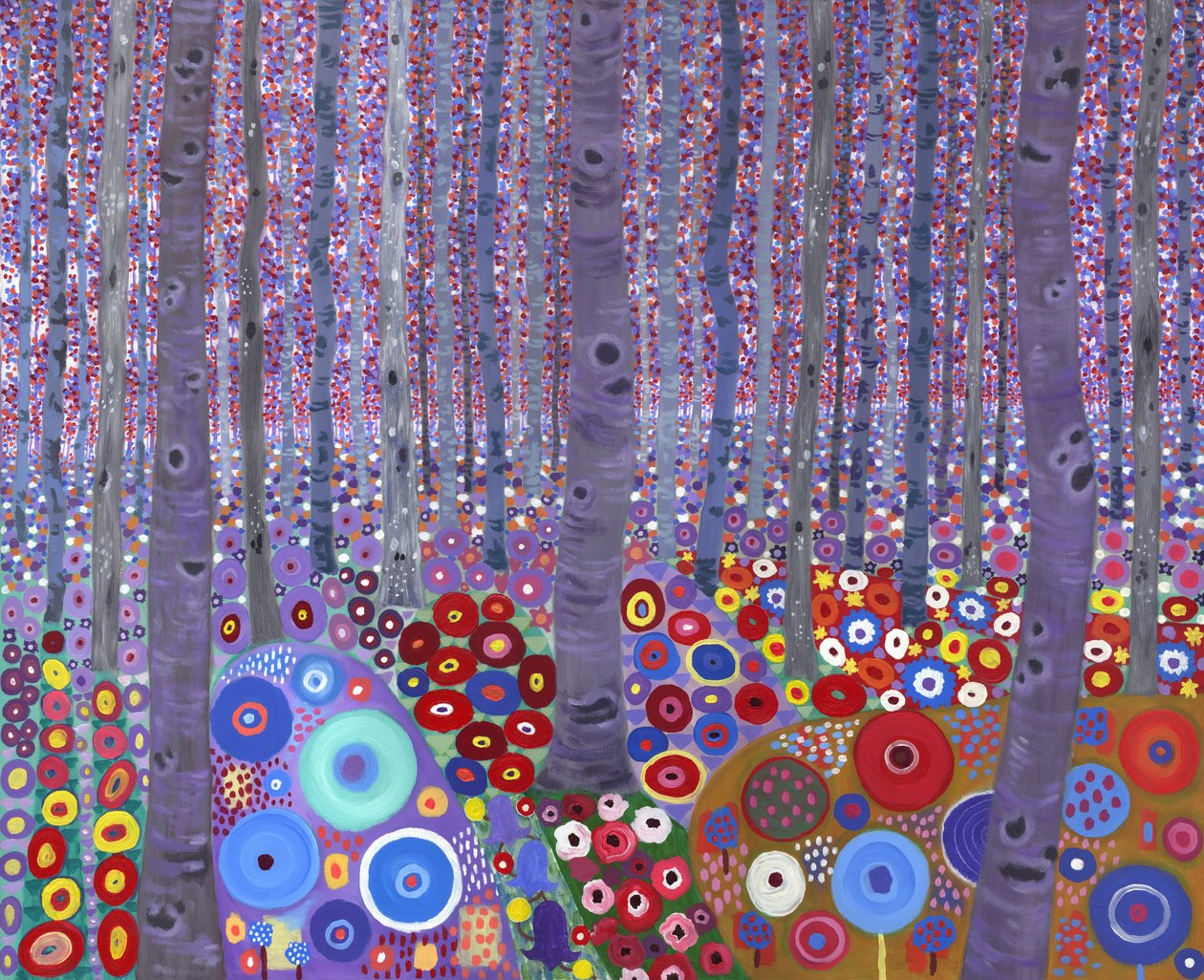 Klimt erdeje, 2010 (akril, vászon) alkotó: David Newton