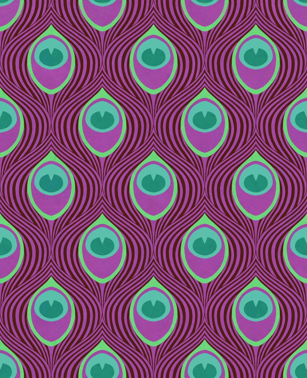 Peacock Magenta, 2019 (digitális vegyes technika) alkotó: David Newton