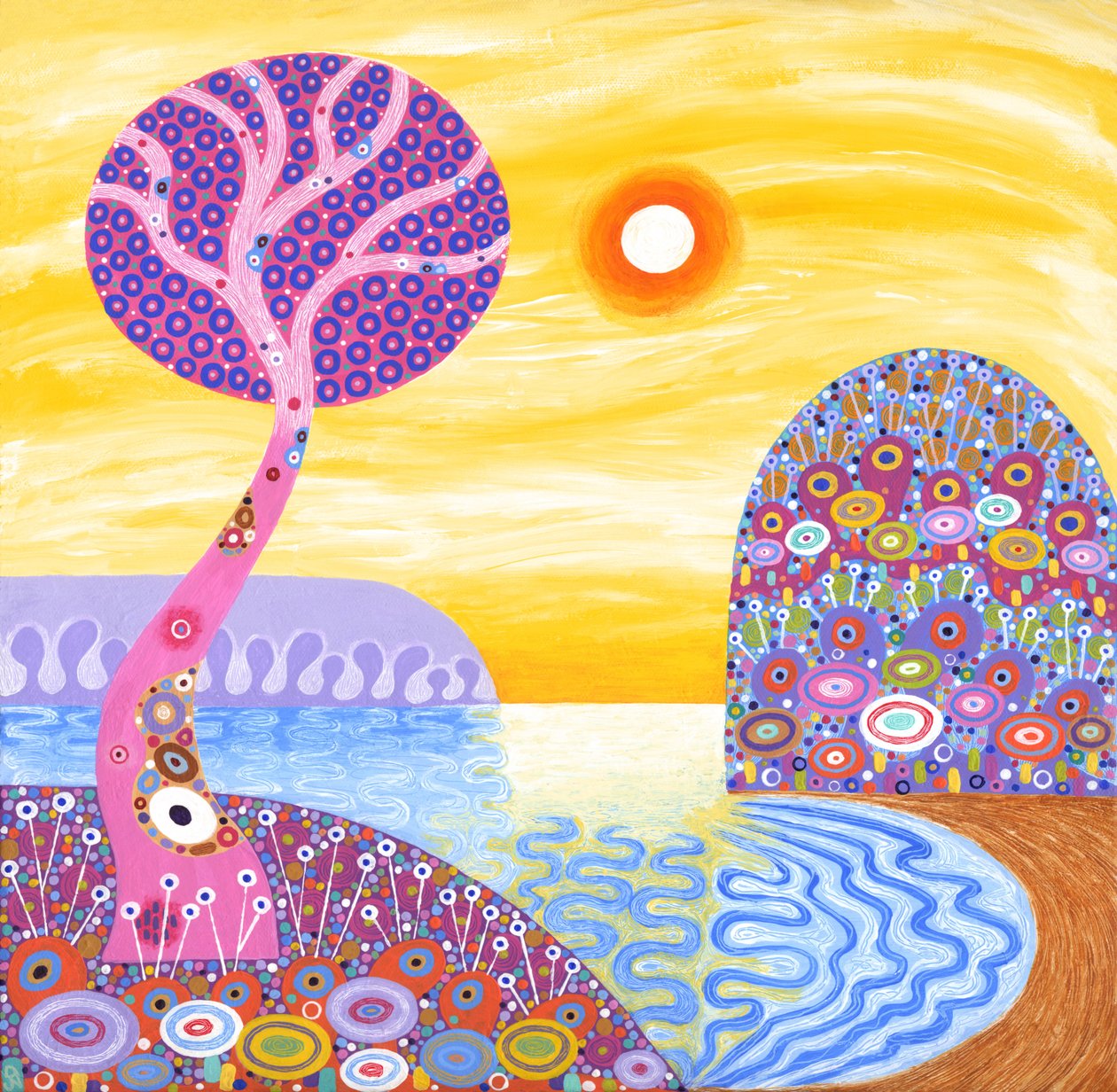 Sunset Cove, 2016 (akril, vászon) alkotó: David Newton