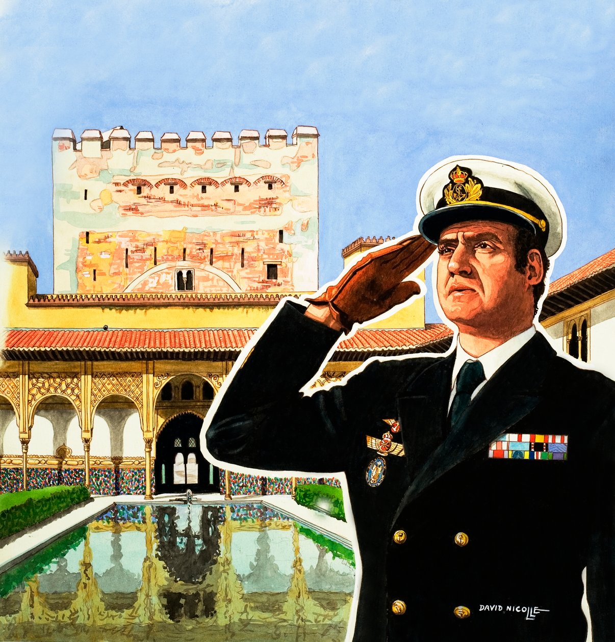 Juan Carlos spanyol király alkotó: David Nicolle