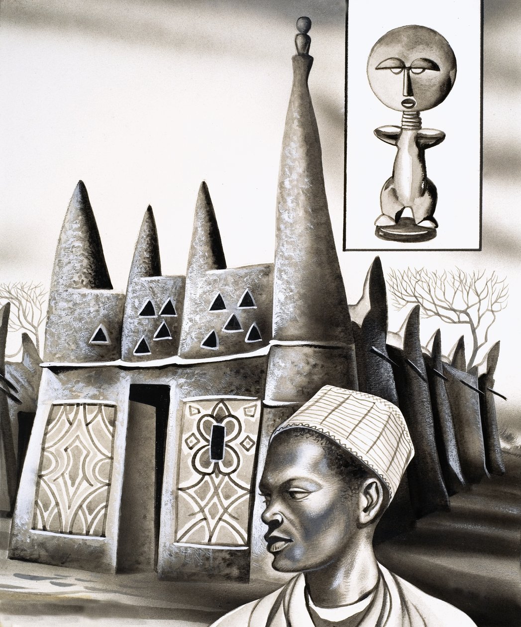 Primitív házak: Pinnacles of Plaster alkotó: David Pratt