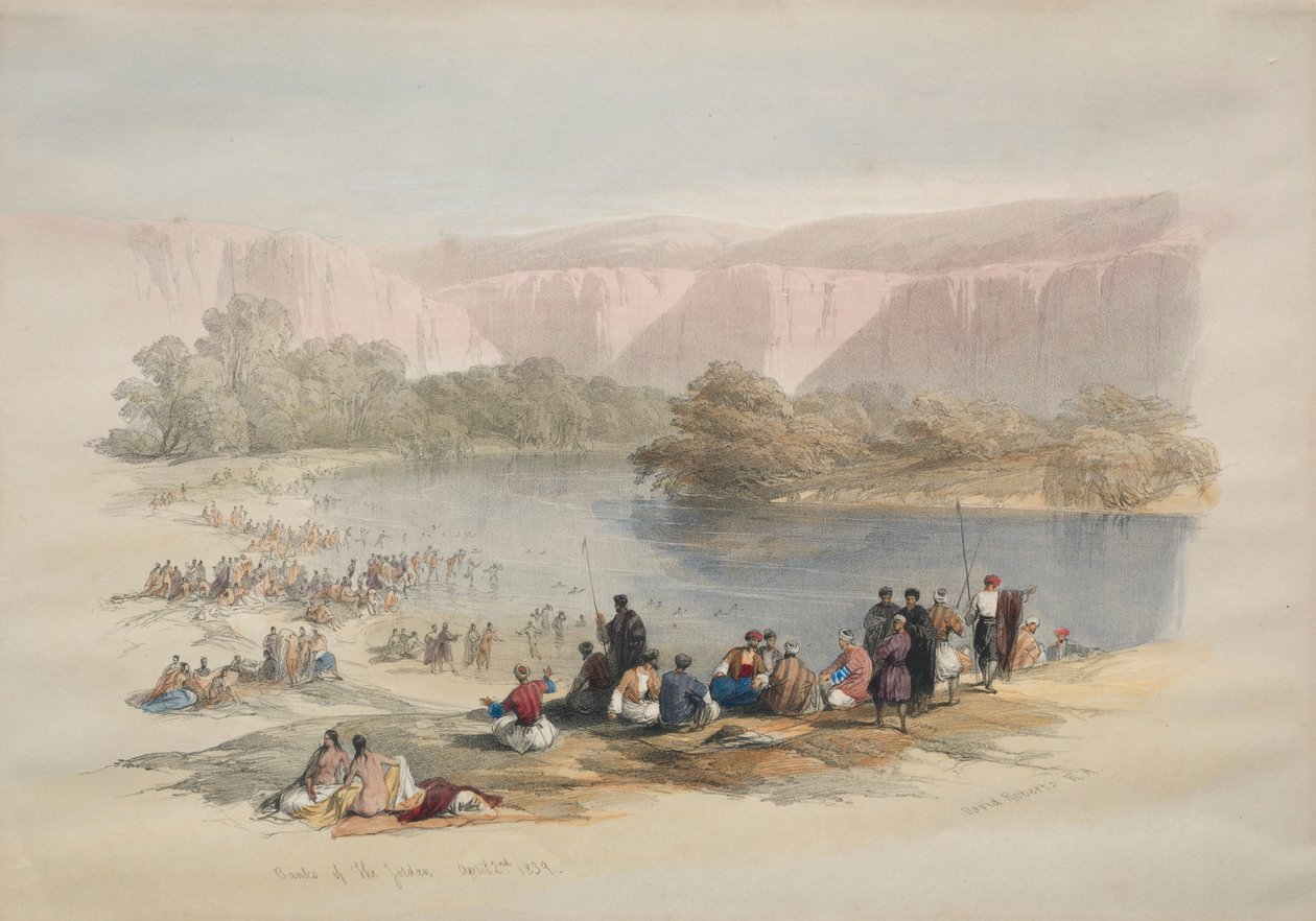 A Jordán partjai, 1839. alkotó: David Roberts