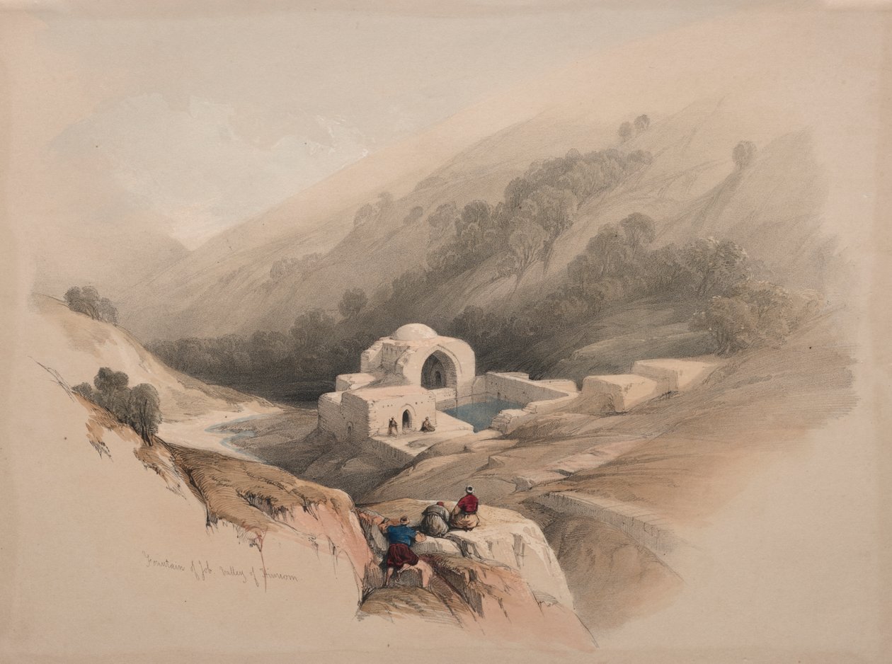 Jób forrása, Hinnom völgye alkotó: David Roberts