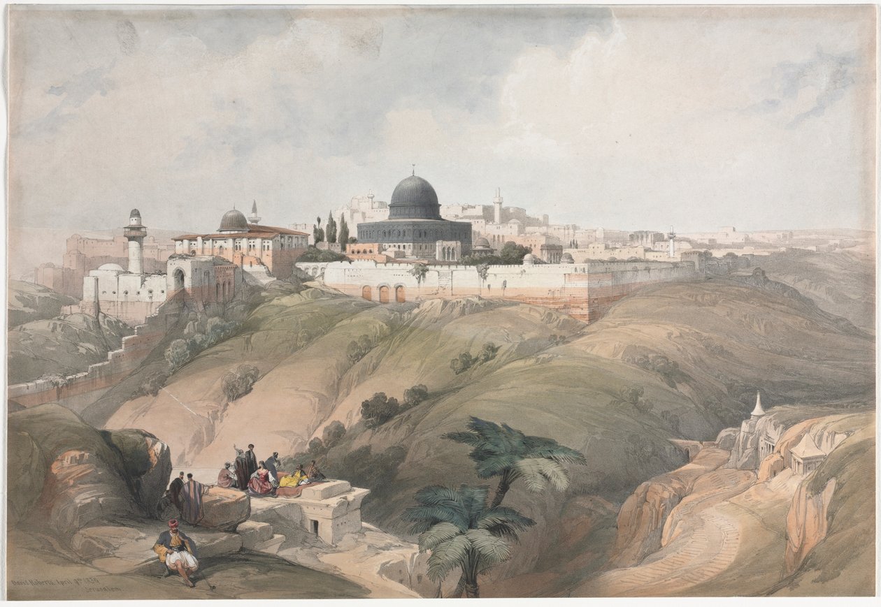 Jeruzsálem, 1839. alkotó: David Roberts