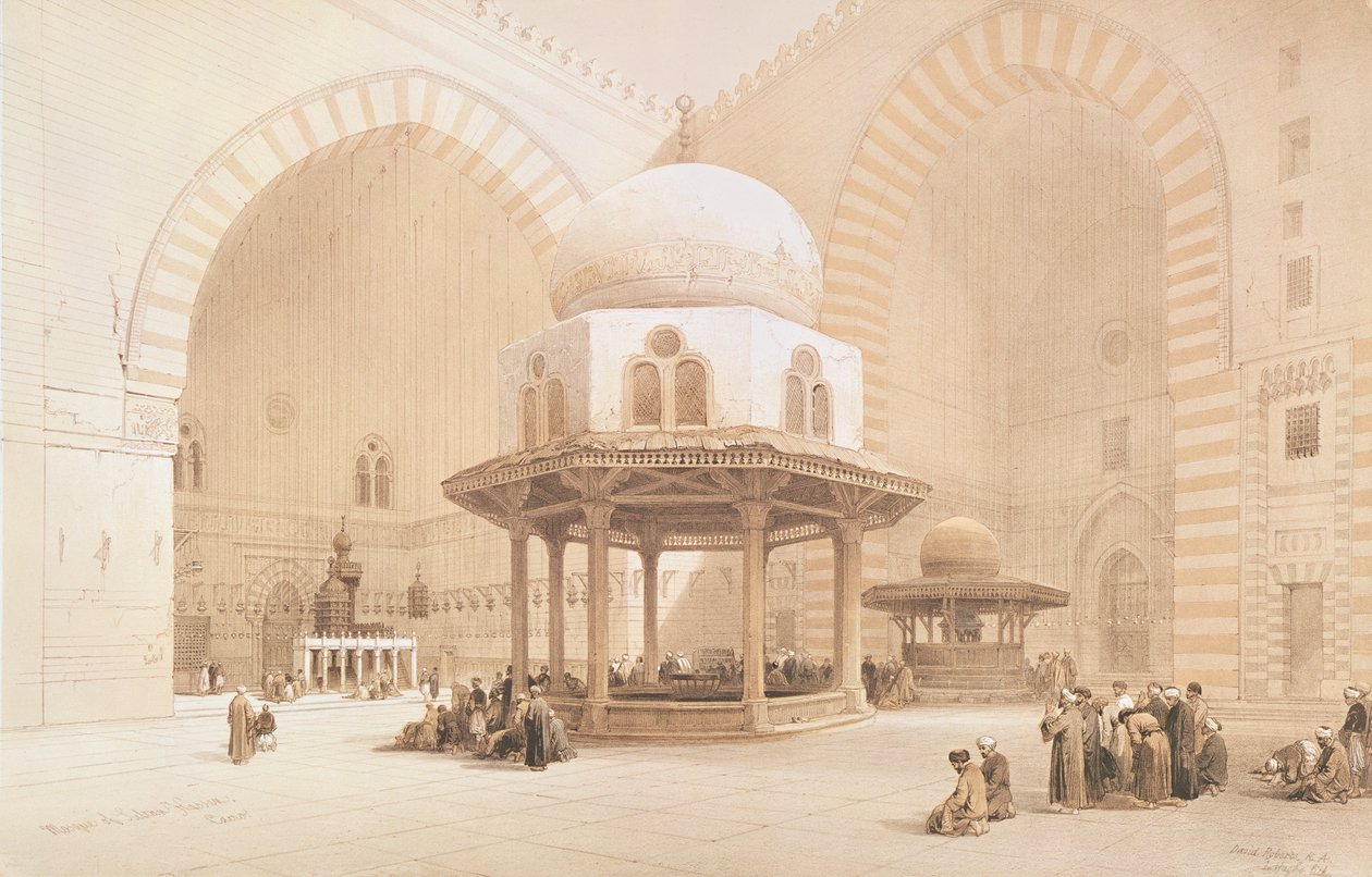 Hasszán szultán mecsete, 1848 alkotó: David Roberts