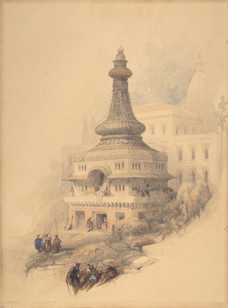 Keleti jelenet, 1838. alkotó: David Roberts