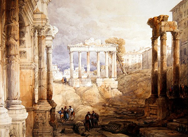 A fórum, Róma alkotó: David Roberts