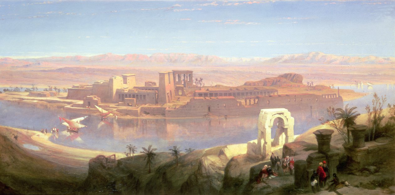 Philae szigete, Núbia alkotó: David Roberts