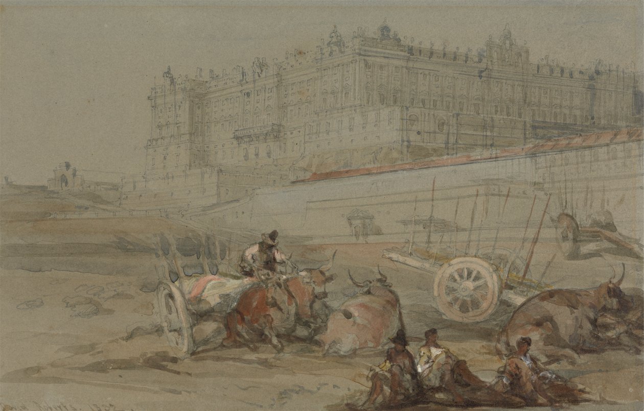 Királyi Palota, Madrid, 1832 alkotó: David Roberts
