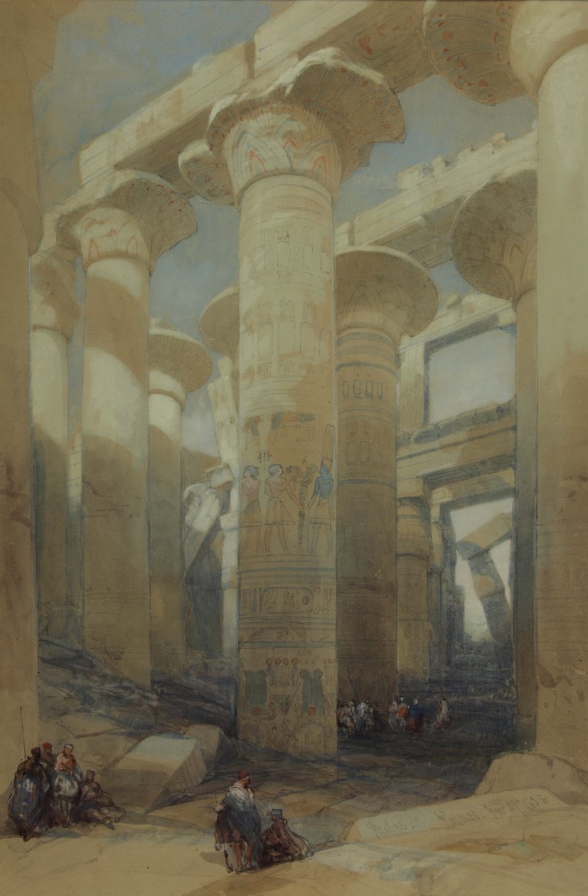 Templom, Karnak alkotó: David Roberts