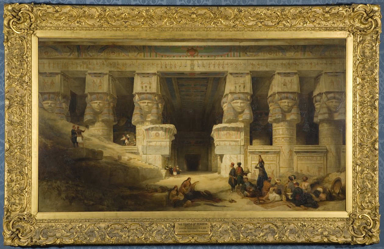 Dendera temploma, Felső-Egyiptom alkotó: David Roberts