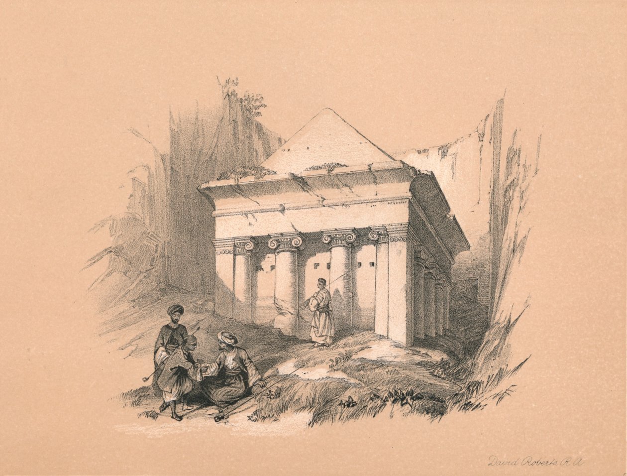 Zakariás sírja, 1855 alkotó: David Roberts