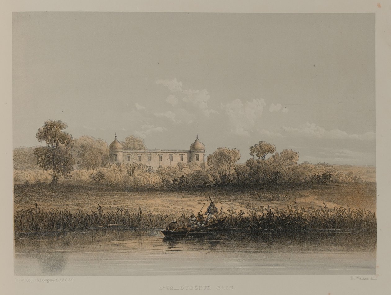 Budshur Bagh, Lucknow alkotó: David Scott Lieutenant Colonel (after) Dodgson