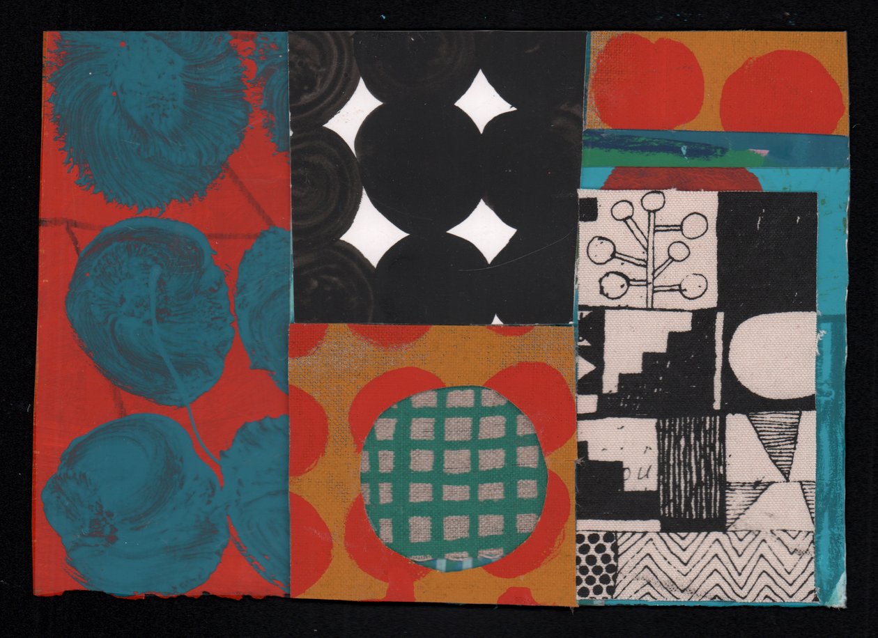 Atomic Constellation, 2023 (paint and collage) alkotó: David Shillinglaw