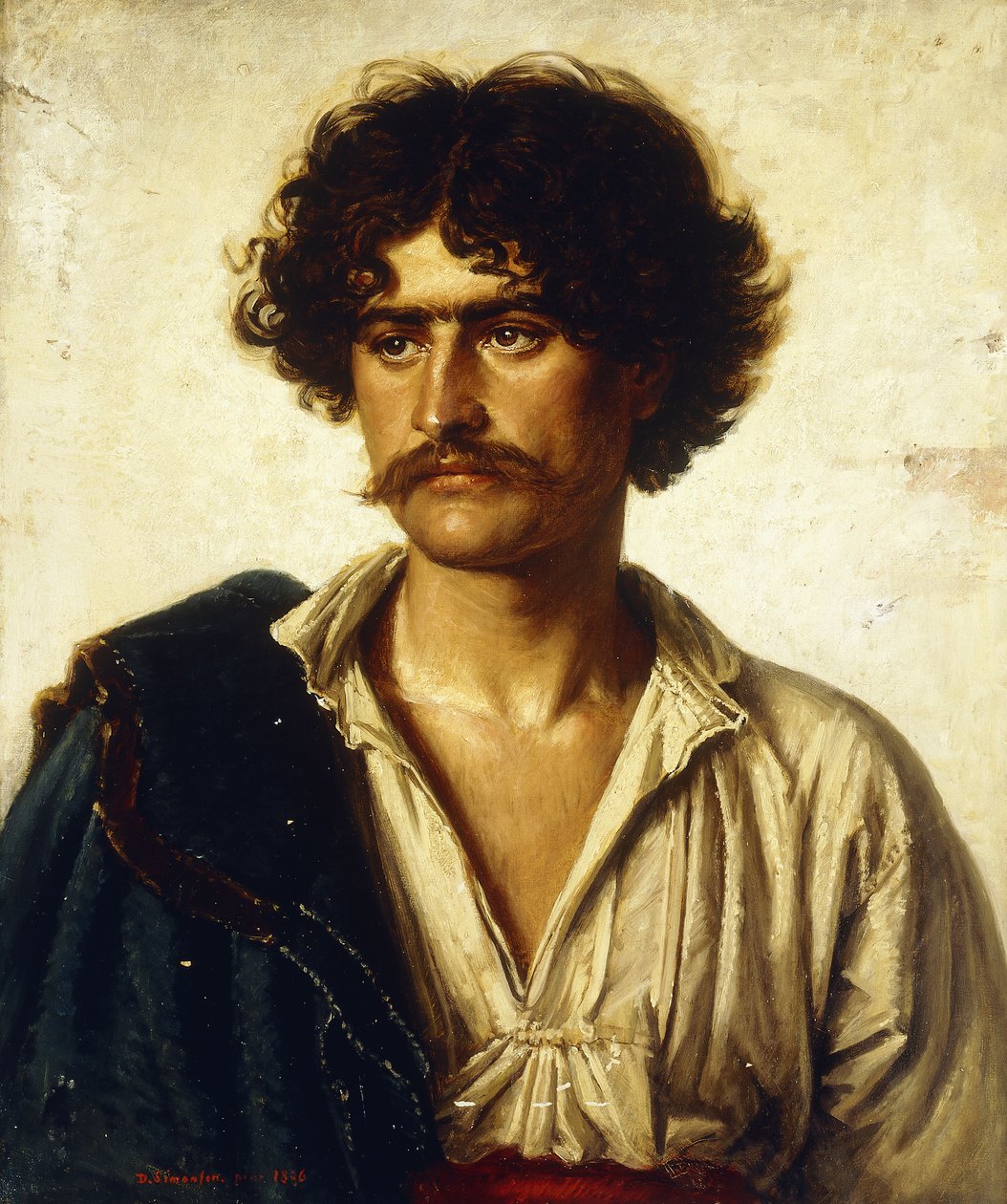 Férfi portré, 1886 alkotó: David Simonson