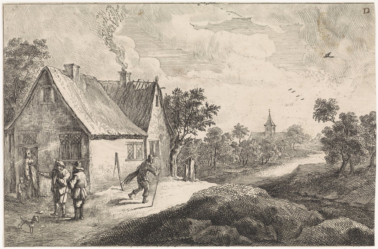 Parasztfalu figurákkal alkotó: David Teniers (II)