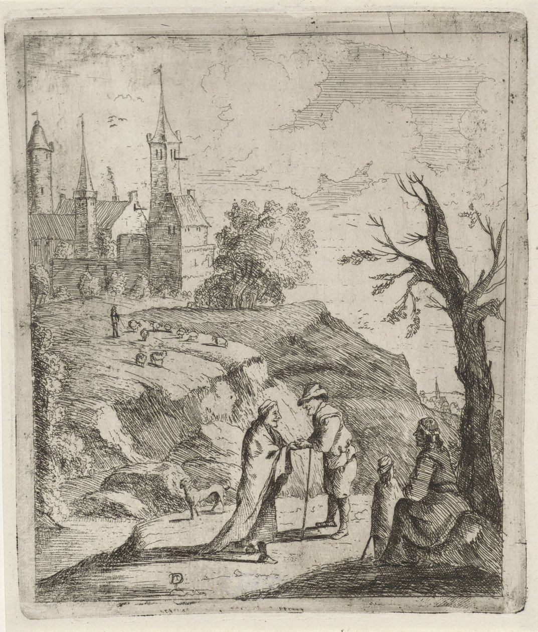 Táj a jósnővel alkotó: David Teniers (II)