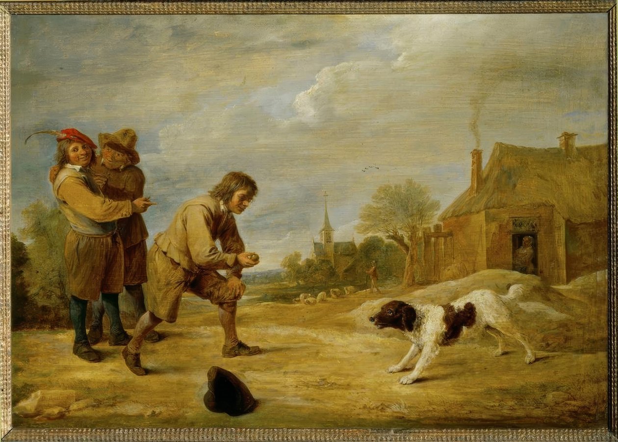 Farm fiú kutyával alkotó: David Teniers the Younger