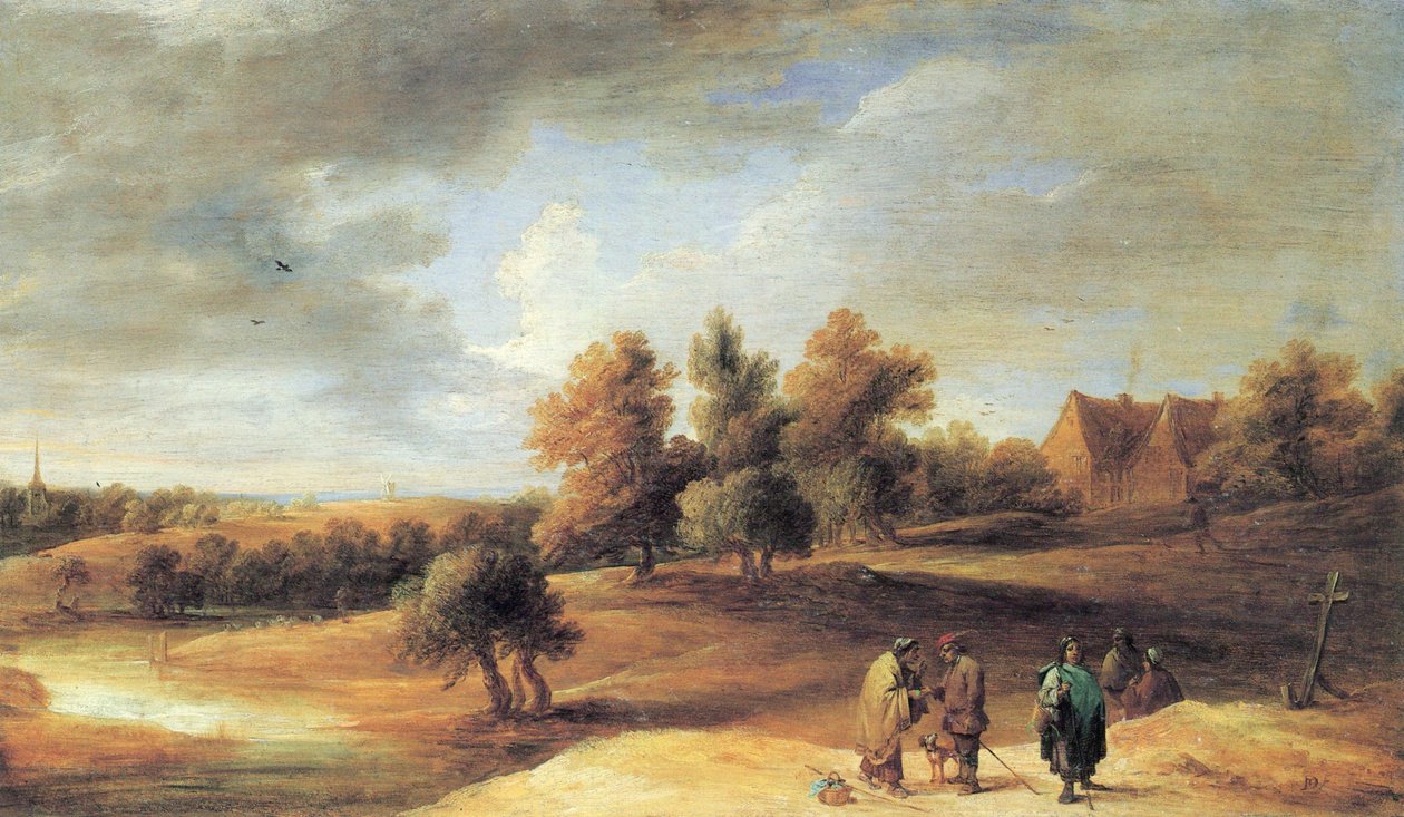 Tájkép cigányokkal alkotó: David Teniers the Younger
