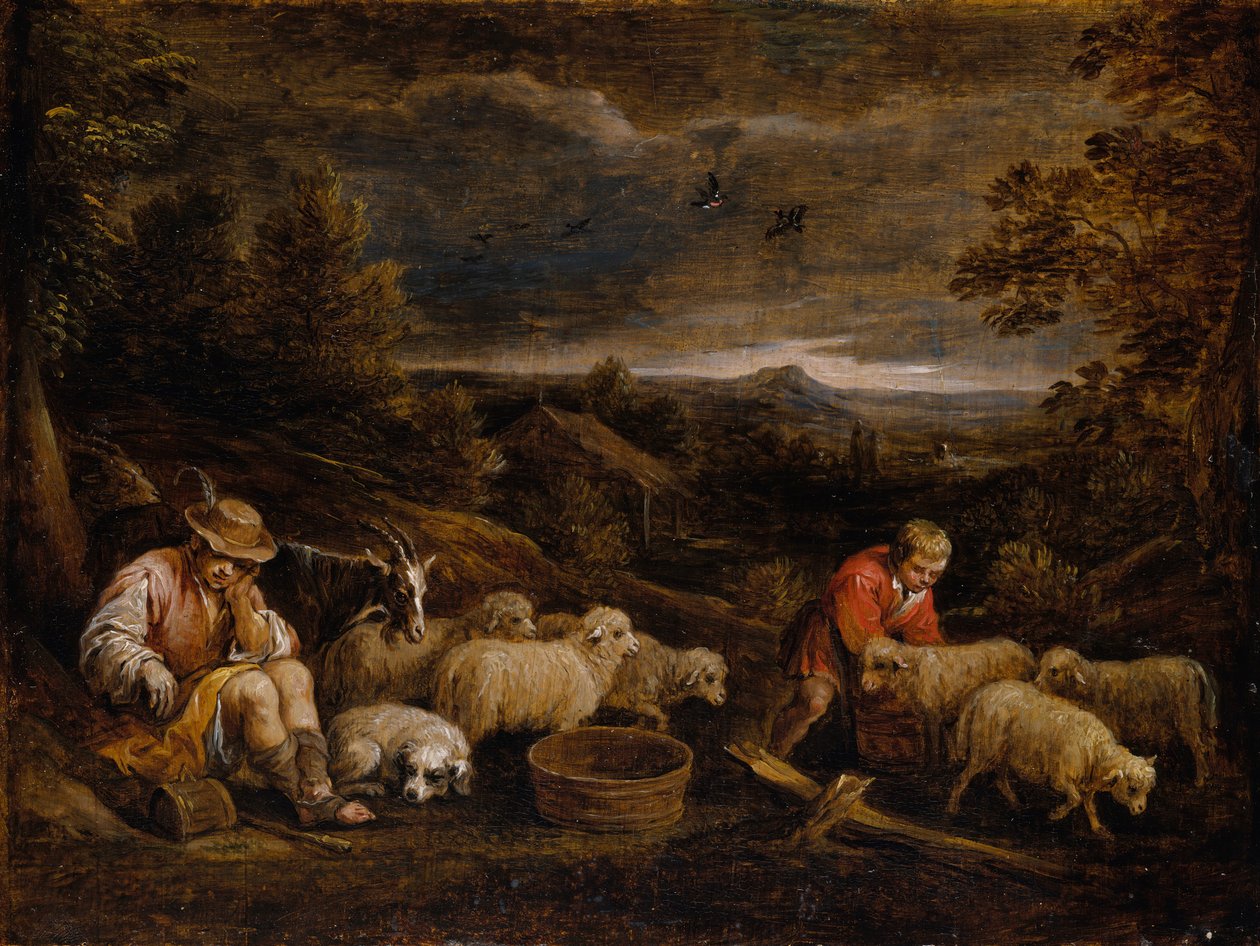 Pásztorok és juhok. alkotó: David Teniers the Younger