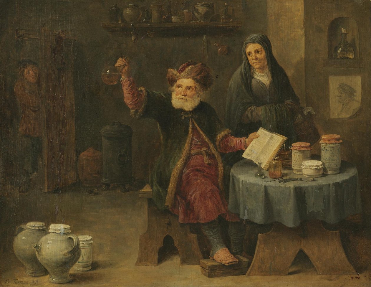 Az orvosnál tett látogatás alkotó: David Teniers the Younger