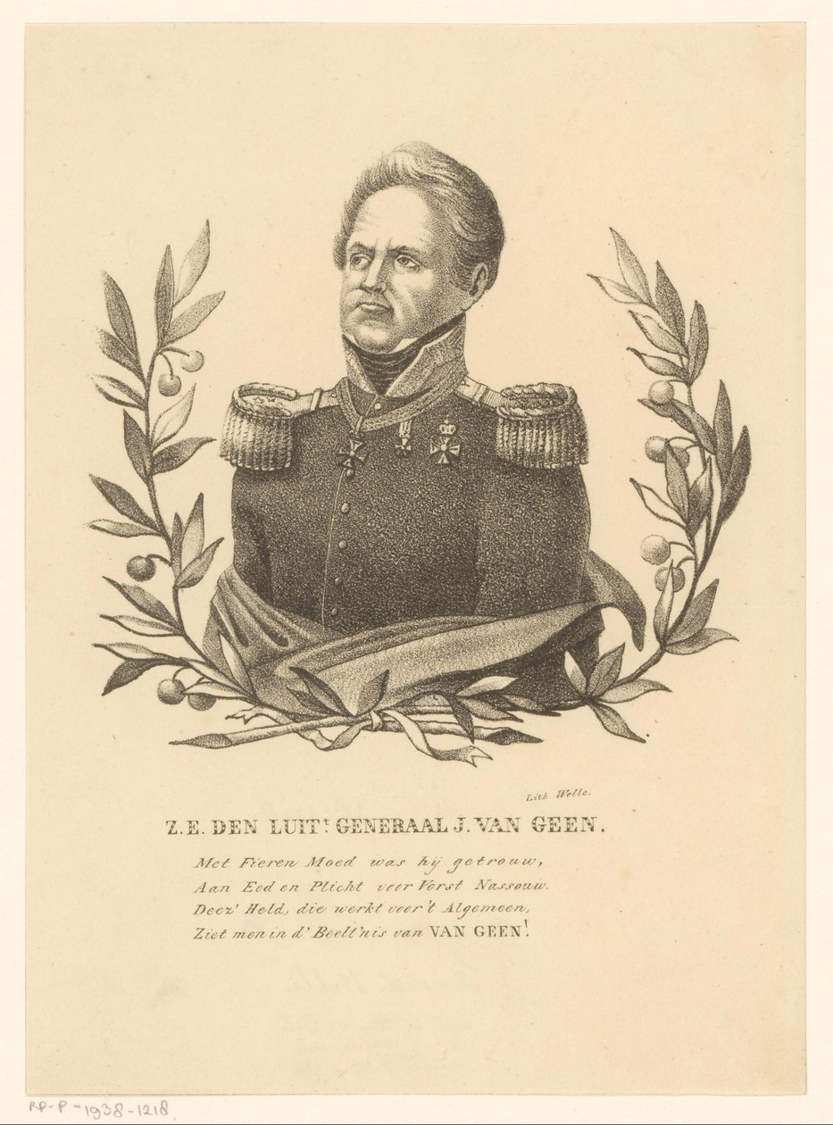 Josephus Jacobus van Geen portréja alkotó: David Welle
