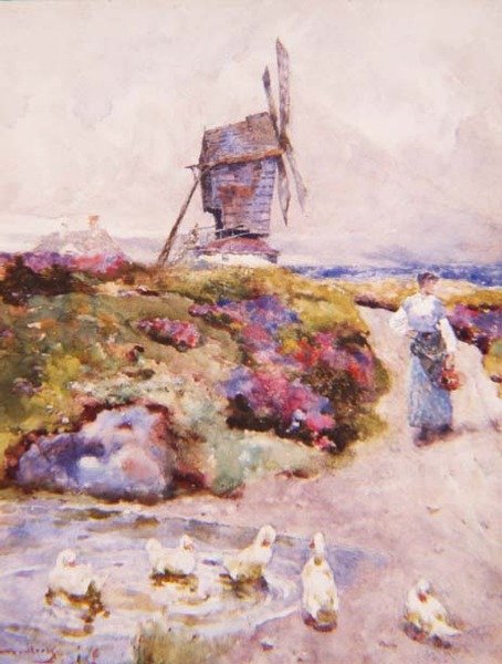 The Mill on the Common, Houghton, Huntingdonshire alkotó: David Woodlock