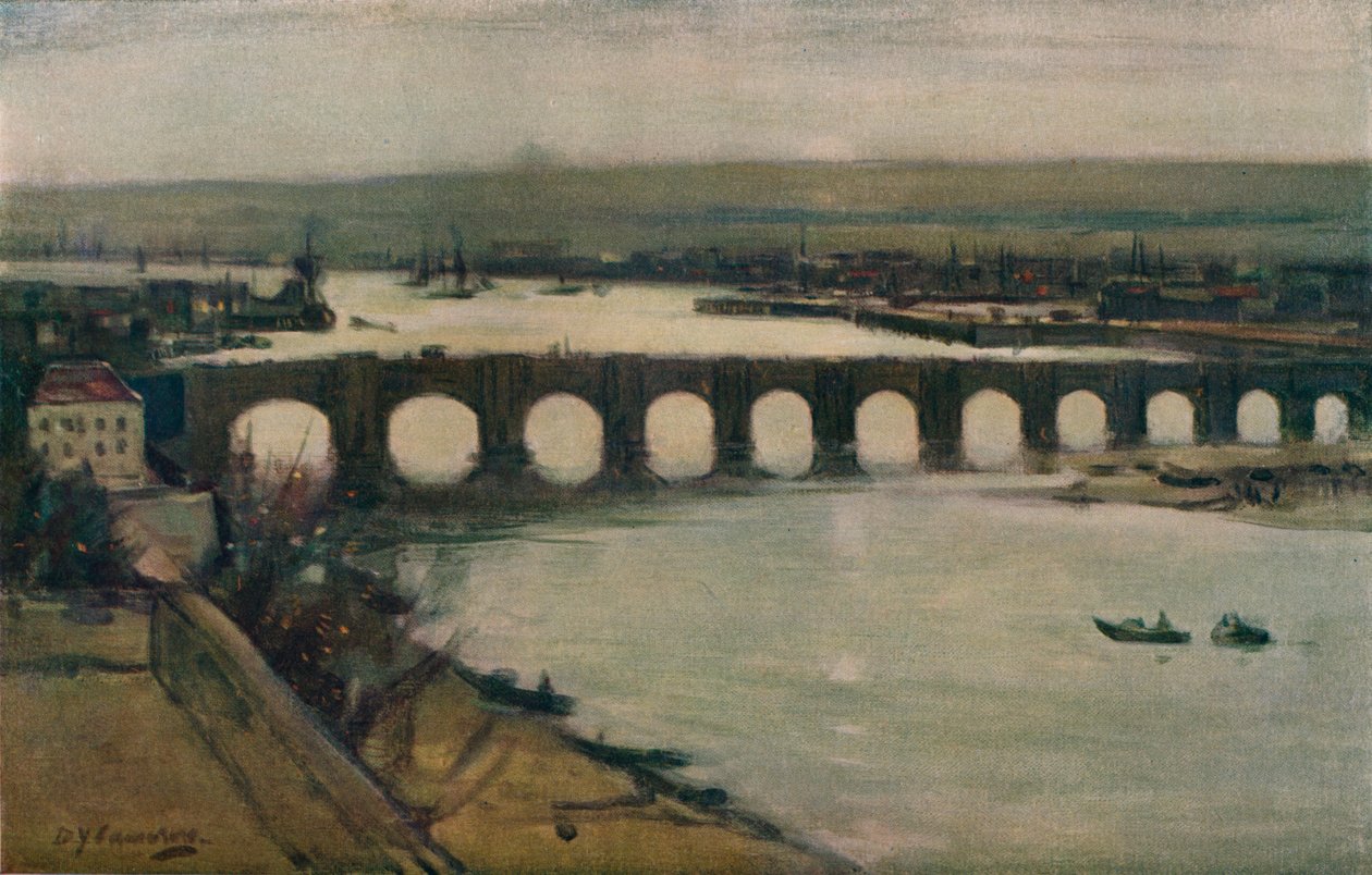 Berwick-híd, 1912 alkotó: David Young Cameron