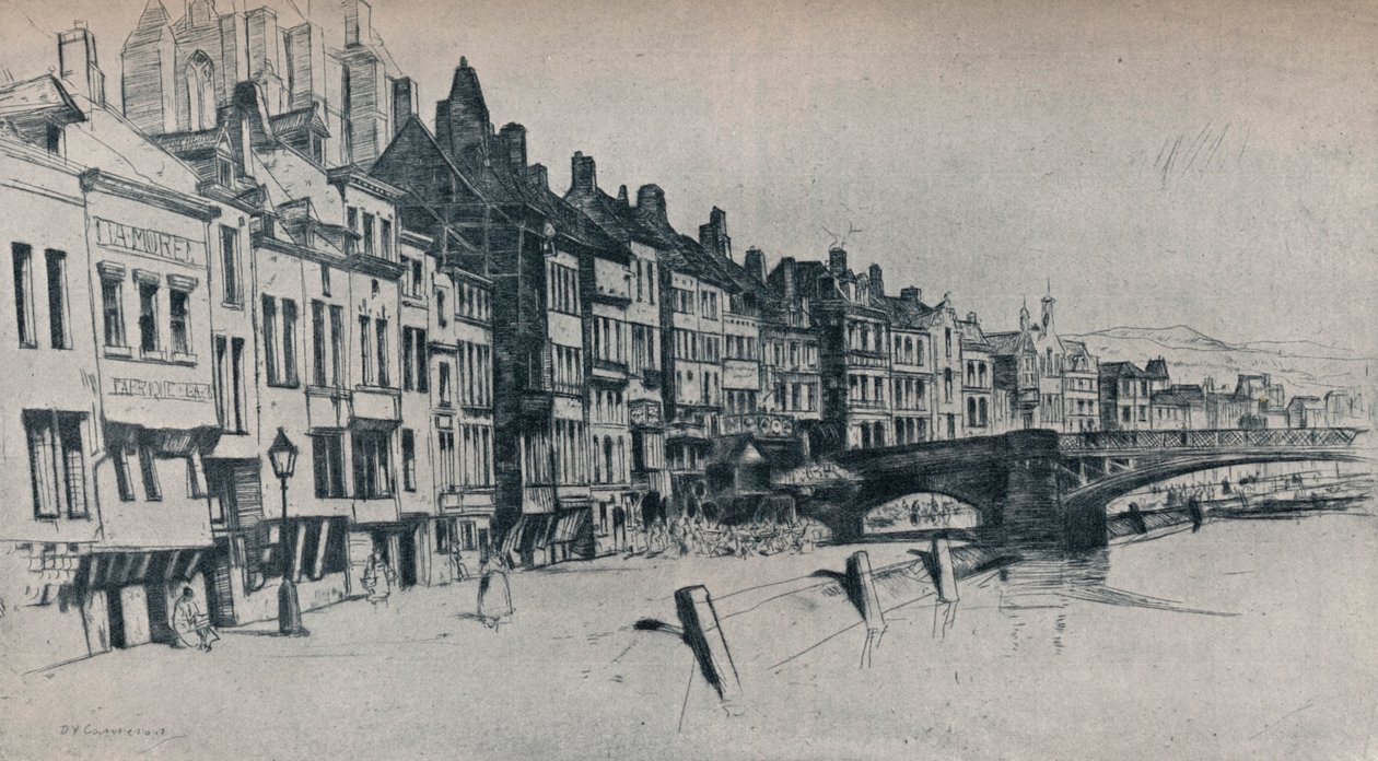 Dinant, 1907 alkotó: David Young Cameron