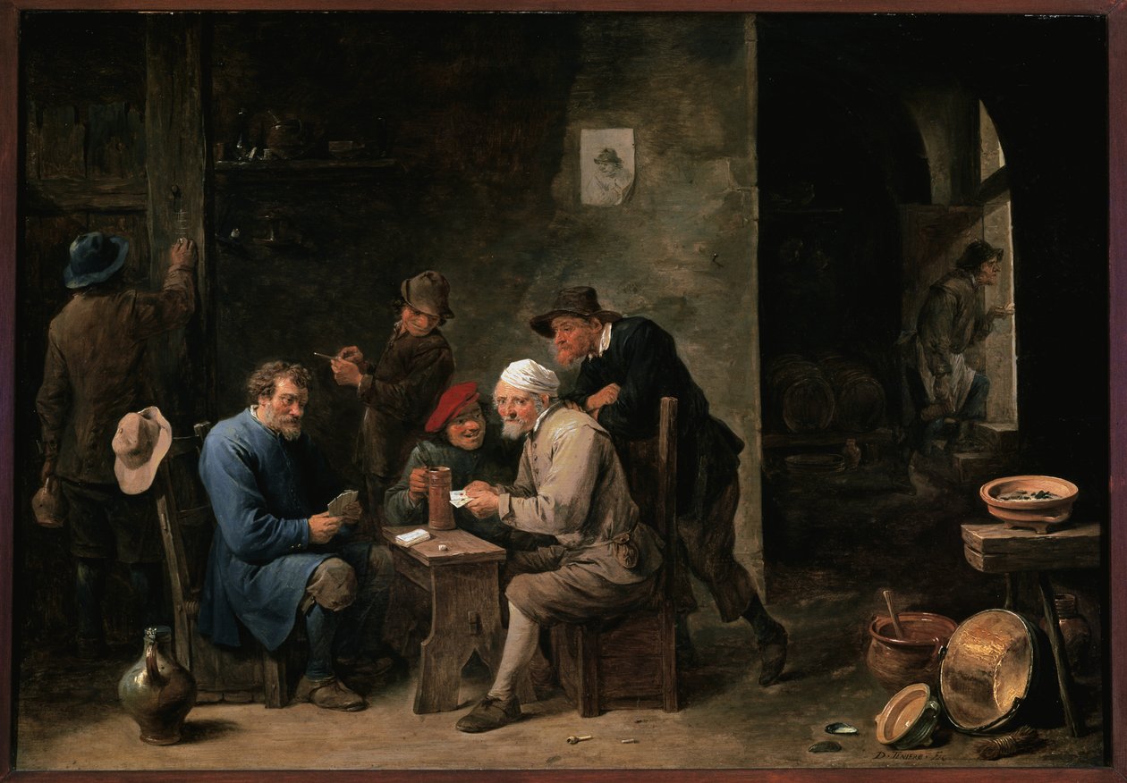 Kártyajátékosok alkotó: David Teniers the Younger