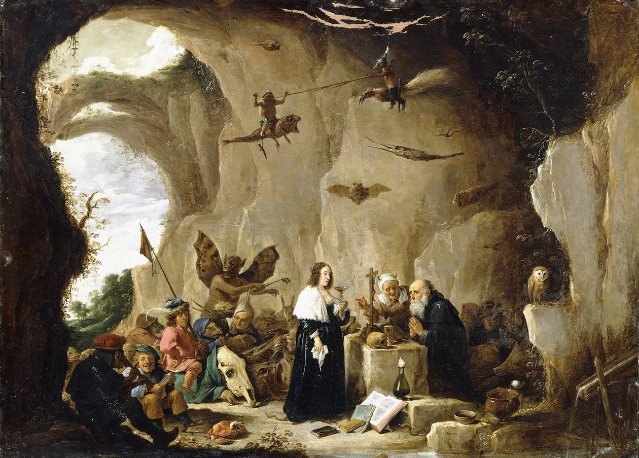 Szent Antal megkísértése, alkotó: David Teniers the Younger