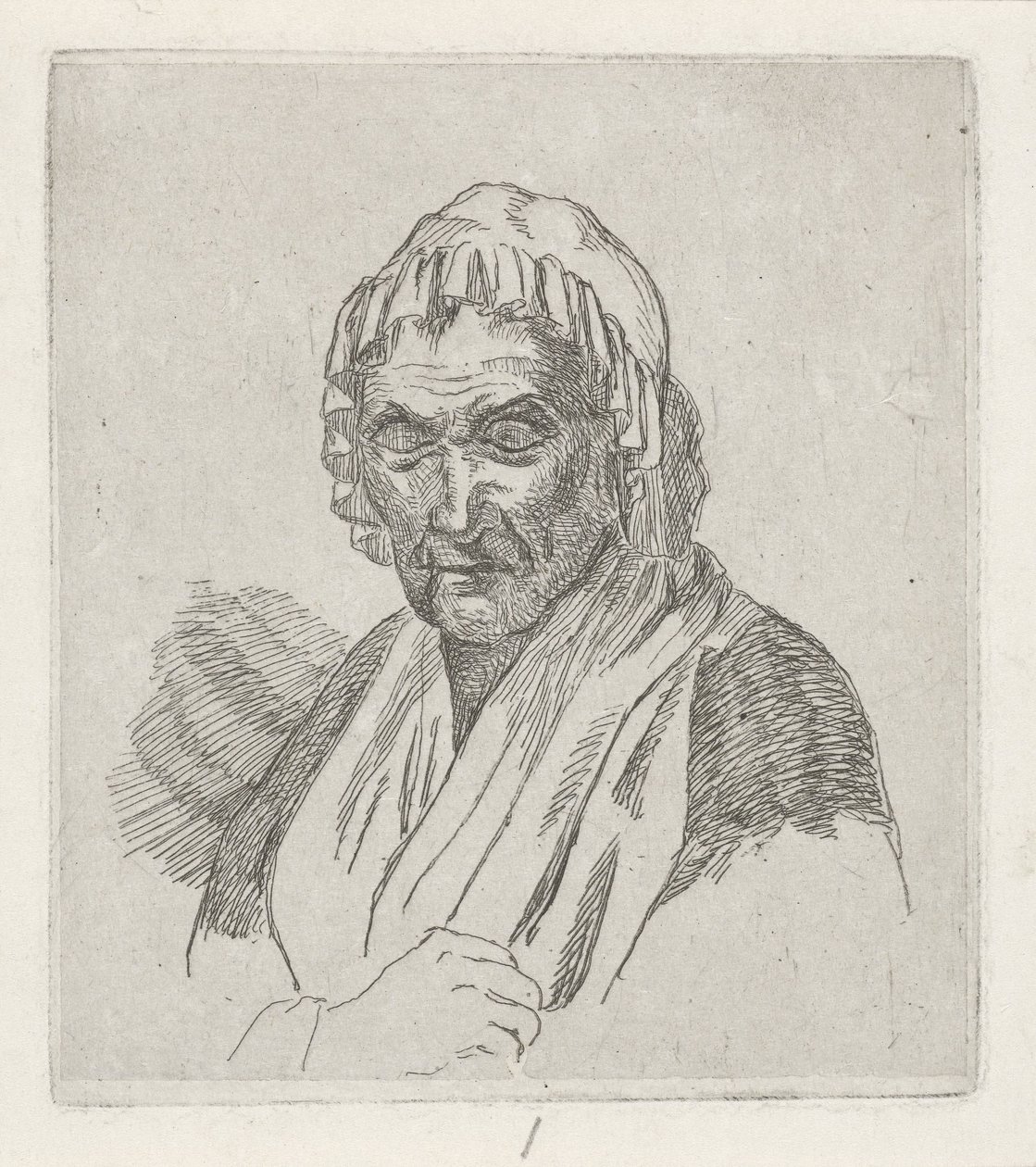 Idős nő alkotó: David van der Kellen