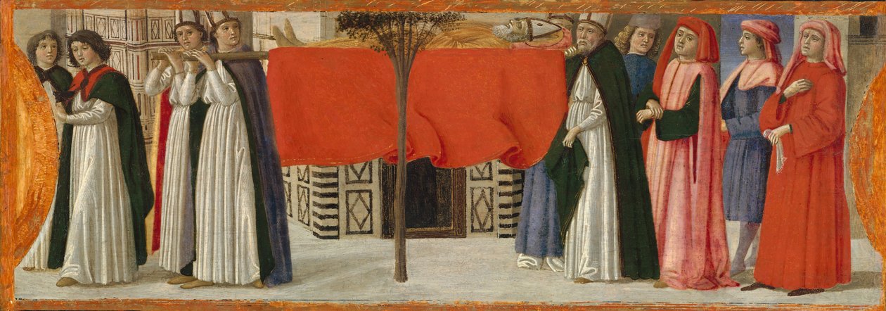 Szent Zenobius temetése, kb. 1479. alkotó: Davide Ghirlandaio