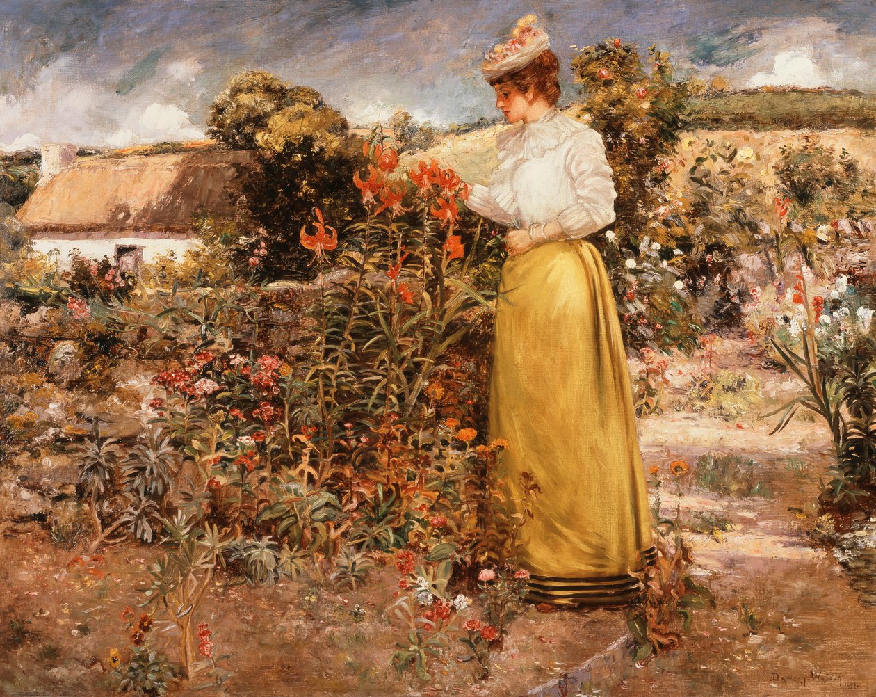 A virágok között Giverny alkotó: Dawson Dawson Watson